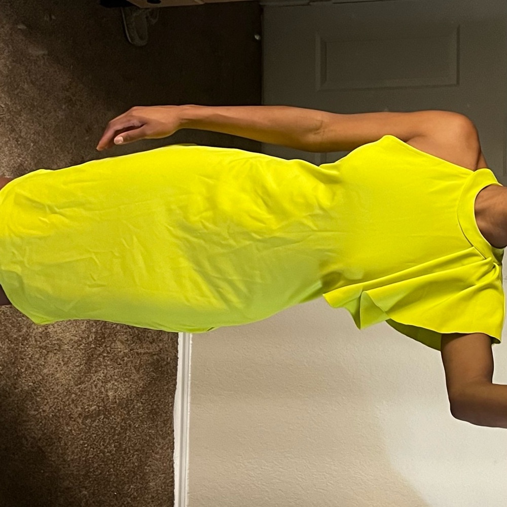 Vibrant Yellow Sleeveless Dress